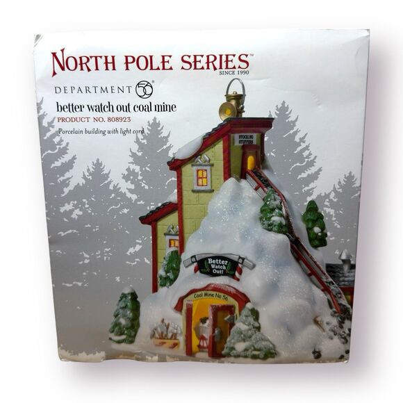 Deptartment 56 Better Watch Out Coal Mine #808923 North Pole Series 2010 Dept 56 - Picture 10 of 11